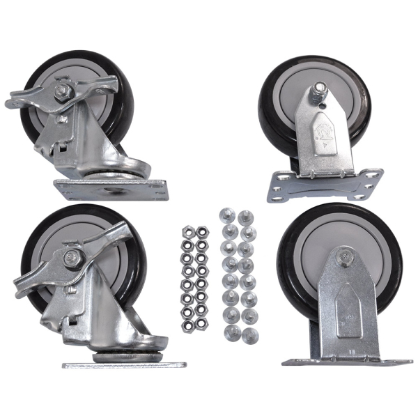 4” Replacement Caster Kit for 30/40/50/60 Carts
