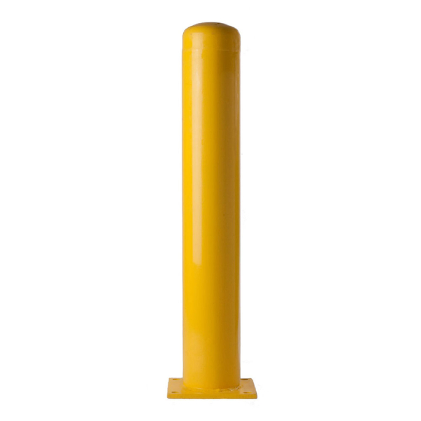 6" Yellow Bolt Down Bollard