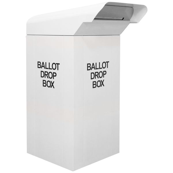 24 inch Drive-Up Ballot Drop Box in White