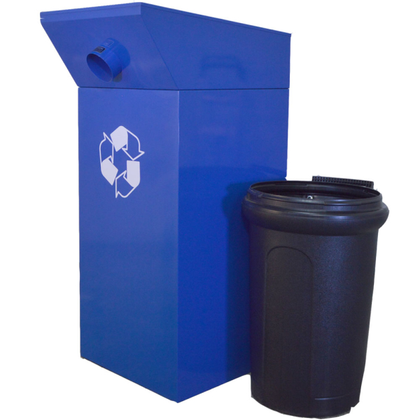 Recycling Bin w/ Receiving Cart * AS IS